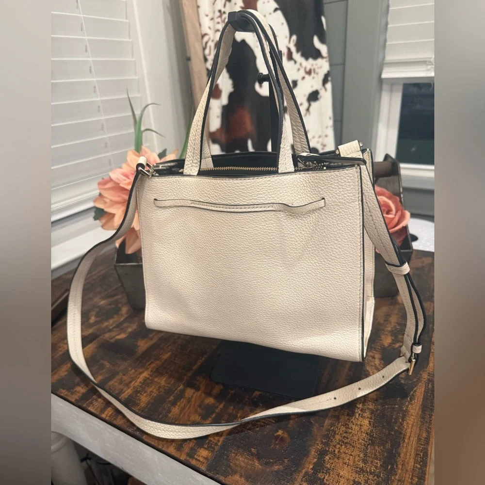 Kate Spade Cream Satchel with Tassels